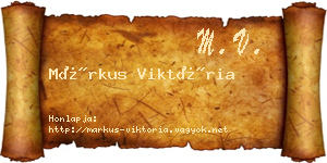 Márkus Viktória névjegykártya