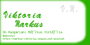 viktoria markus business card